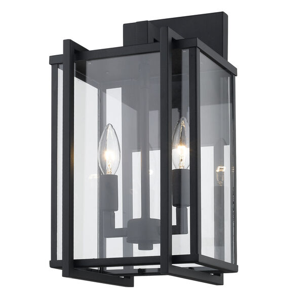 Tribeca Natural BlackTwo-Light Outdoor Wall Sconce, image 1